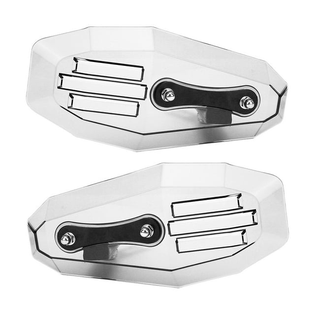 Lot de 2 protège-mains universels en polycarbonate pour moto, transparents