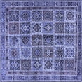 thumbnail image 1 of Ahgly Company Indoor Square Persian Blue Traditional Area Rugs, 3' Square, 1 of 4
