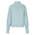 thumbnail image 5 of Patlollav Womens Solid Long Sleeve Thick Knit Pullover Crewneck Sweater Coat, 5 of 6
