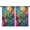 Colorful Tropical Leaf, variant on Blackout Kids Curtains,Rainbow Tie Dye Mandala Pattern Childrens Insulated Curtains Set Of 2,Bedroom Essentials,Toddler Room Decor 42"x54"