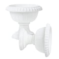 thumbnail image 1 of OULII 2Pcs Garden Planter Urns White Plastic Vintage Style Urn Planter, 1 of 8