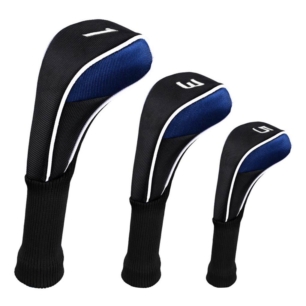 3Pcs/Set Wood Club Head Covers Golf Driver Wood Club Head Headcovers