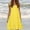 *Yellow, variant on ClodeEU Women's Sleeveless Crewneck Tiered Ruffle Midi Dress,Casual Loose Summer Beach Sundress Black,Women's Plus L