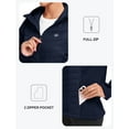 thumbnail image 4 of YIRUIYA Womens Fleece Lined Thermal Hooded Down Jacket Full Zip Lightweight Hybrid Softshell Winter Coat, 4 of 8