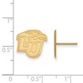 thumbnail image 2 of 14k Yellow Gold Official Licensed Collegiate Liberty University (LU) Small Post Earrings, 2 of 4