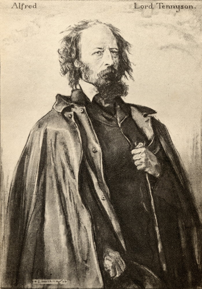 Tennyson (Of Aldworth And Freshwater) Alfred Tennyson 1St Baron Byname Alfred Lord Tennyson 1809-1892 English Poet Laureate From An Illustration By AS Hartrick Canvas Art - Ken Welsh Design Pics (12