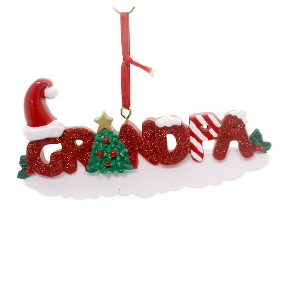 Personalized Ornaments GRANDPA Resin Christmas 338