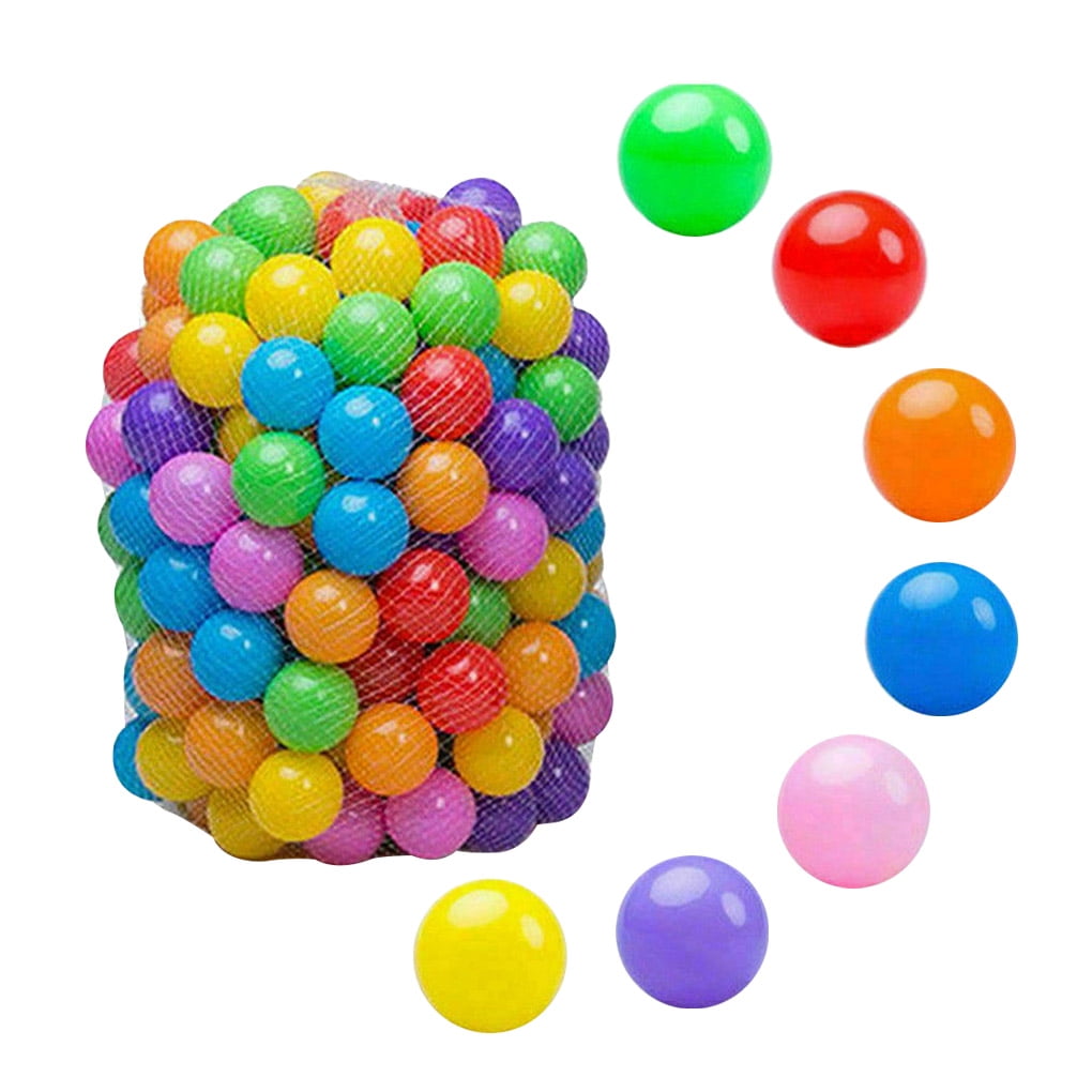 100pcs Ocean Ball Plastic Swim Play Pool Colored Ball Mix Toy Kid Playing Toy Pit Tent Children