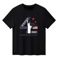 thumbnail image 1 of Gibobby Blusas De Niños Camiseta de manga corta con estampado de letras del Día de la independencia de verano para niños pequeños y niñas(Negro, 2-3 Años), 1 of 5