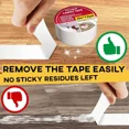 thumbnail image 4 of Carpet Binding Tape - Strong Adhesive 2 Inch x 12 Yards, Safe for All Surfaces, 4 of 5