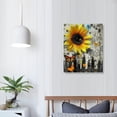 thumbnail image 4 of Nawypu Sunflower Butterfly Canvas Wall Art -Modern&nbsp;Artwork Prints Sunflower wall Decor -Living Room Bathroom Bedroom Office Home Wall Decor -Ready to Hang, 4 of 5