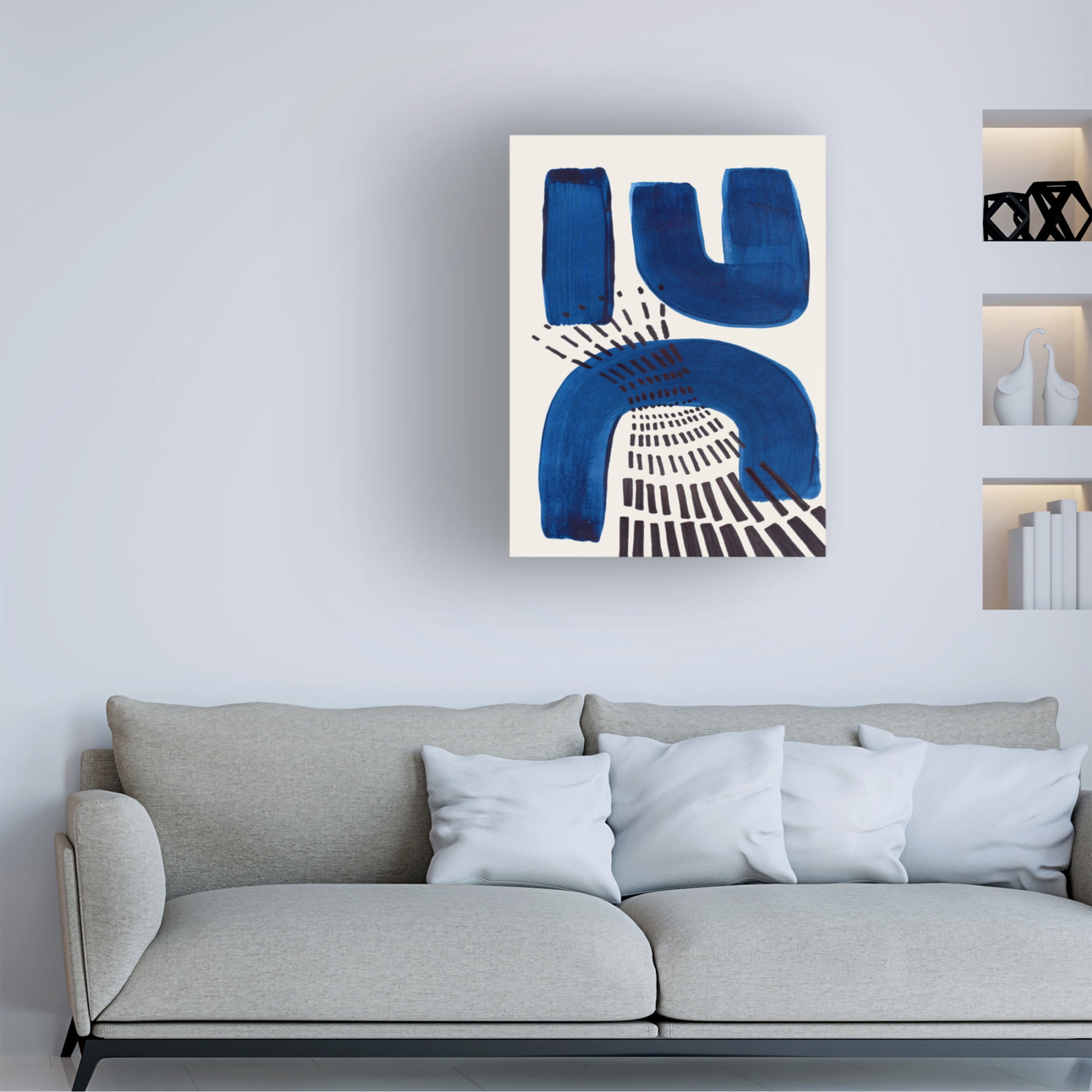 Trademark Fine Art Ejaaz Haniff  Blue Magnet Canvas Wall Art