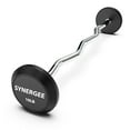 thumbnail image 1 of Synergee Fixed 10LB Easy Curl Bar Pre Weighted Curved Steel Bar with Rubber Weights - Fixed Weight, 1 of 6