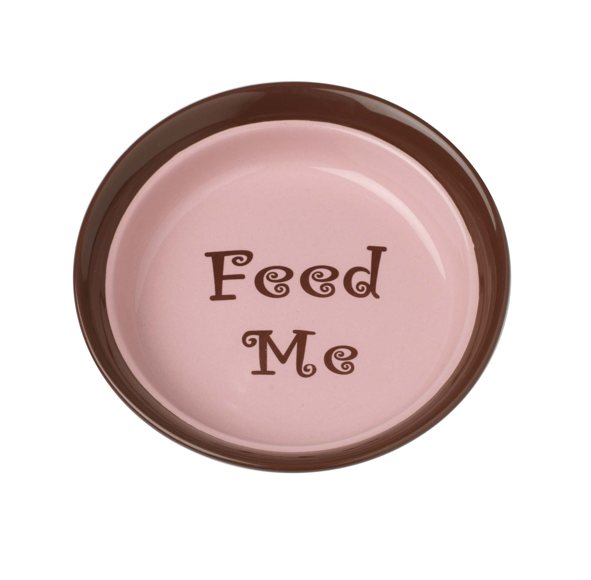 PetRageous Sassy Girl 6 inch Diameter 1.5 Cup Capacity Dog Bowl, Pink