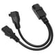 thumbnail image 4 of Cable De Alimentación Hembra C14 Macho A C13 Nema 5-15R, Cables De Alimentación De Cobre Seguros 1 En 2 Salidas 10A 250V Para Impresoras, 4 of 8