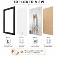 thumbnail image 4 of Young Poong 16 x 24 in Wood Picture Frame, Wall Hanging Poster Frame, Black, 4 of 9