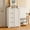 White, variant on Aiho 33" Freestanding Kitchen Pantry Cabinet with Door, Shelves & 4 Drawers - Wood Storage for Kitchen, Dining Room, Dark Brown