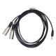thumbnail image 2 of A 3.5 mm de macho un cable xlr doble macho de 10 pasteles trs a doble xlr y divisor estéreo micrófono cable de micrófono para altavoz mp3 mp4, 2 of 7