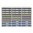 MONIPA White 27 Slots Classroom Keepers Literature Storage Rack PVC