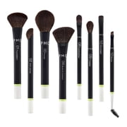 Sephora Collection The Total Brush Set 8PC, 4 Face Brushes, 4 Eye Brushes, Makeup Bag Included, Vegan Makeup Gift Set for All Formula Types