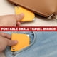 thumbnail image 5 of Espejo de bolsillo cuadrado Uxcell para bolso, espejo compacto de 2.44 pulgadas con funda de cuero (Amarillo), 5 of 7