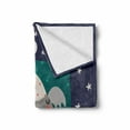 thumbnail image 2 of Cartoon Soft Flannel Fleece Throw Blanket, Scandinavian Design Koala Bear Sleeping in the Bed Time to Sleep Night Text, Cozy Plush for Indoor and Outdoor Use, 50" x 70", Multicolor, by Ambesonne, 2 of 6