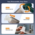 thumbnail image 3 of BYXAS Handheld Car Vacuum Cleaner, 9000Pa Vacuum Cleaner and Air Duster, 120W High Power Hand Held Vacuum with Multi-Nozzles for Car, Home, Office, Pet (Green), 3 of 7