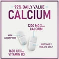 thumbnail image 3 of Calcium 1200 mg per Serving with Vitamin D3 - Bone Health Support Supplement, Calcium Supplements for Women & Men - Bone Strength, Teeth, Immune Support, Calcium Carbonate, USA Bottled - 120 Tablets, 3 of 9