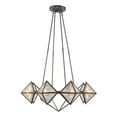 thumbnail image 3 of Kuzco Lighting Ch332830 Cairo 6 Light 30" Wide Chandelier - Urban Bronze / Clear Ribbed, 3 of 5