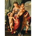 thumbnail image 2 of Jan Sanders Van Hemessen 14x18 Black Ornate Wood Framed Double Matted Museum Art Print Titled - Caritas Romana (After Andrea Del Sarto), 2 of 5
