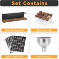 thumbnail image 2 of Wooden Lid Magnetic Spice Rack with 12 Jars, 216 Labels, 1 Steel Funnel for Refrigerator，Microwave Oven - Full Set of Spice Organizer, 2 of 13