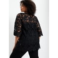 thumbnail image 2 of June & Vie Women's Plus Size Allover Lace Top, 2 of 6