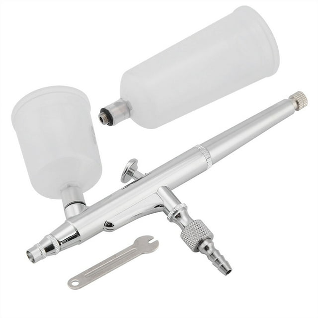 Kit de aerógrafo de doble acción con aguja y vaso de gran capacidad, pistola pulverizadora, juego de herramientas para pintar (0,2 mm)