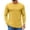 Yellow_002, variant on Long Sleeve Tee Shirts for Men Cotton Crew Neck Casual Basic Thermal Undershirt Lightweight Soft Stretch Regular Fit Pullover Top Yellow 2XL