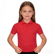 YunPes Kids' Pique Polo Boys Performance Polo Dry Fit Short Sleeve Golf Shirt for Active Casual Size 5‐14 School 𝐔niform Shirt
