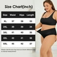 thumbnail image 6 of Zimi 4-Pack Women's Plus Size High Waisted Briefs Panties XL-5XL Big Curvy Woman Lace Cotton Underwear, 6 of 6