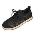 thumbnail image 2 of Mfakffe Business Casual Shoes Women Breathable Slip on Flats Versatile Sneakers Black 10 Wide（EU:43）, 2 of 4