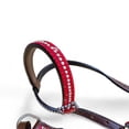 thumbnail image 6 of MOUSM Western Leather Headstall & Breast Collar Set Silver Rhinestone, 6 of 13