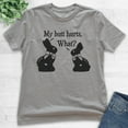 thumbnail image 2 of Kids My Butt Hurts Chocolate Bunny Shirt, Youth Kids Boy Girl T-Shirt, Easter Shirt, Chocolate Rabbit Cute Shirt, Dark Heather Gray, Medium, 2 of 4