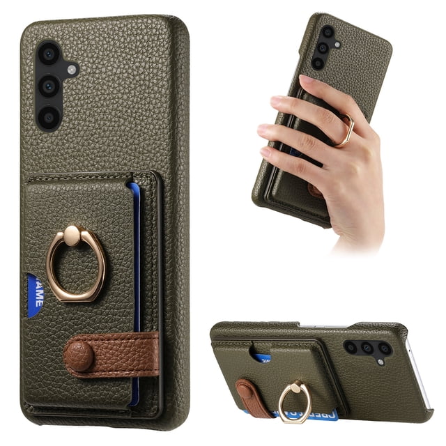 Compatible con iPhone 12 Pro, Funda GANGXUN con soporte magnético y tarjetero