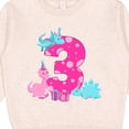 thumbnail image 3 of Inktastic Dinosaur Party-third Birthday Toddler Sweatshirt, 3 of 4