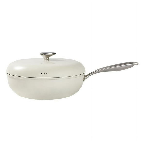 Household Cobblestones Wok Double Bottom Pan Pan Non-Stick Pan No Oil Smokes Wok
