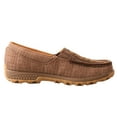thumbnail image 4 of TWISTED X Women's Chukka Driving Moc with CellStretch, Color: Woven Brown/Coffee, Size: 10, Width: M (WXC0009-M-10), 4 of 5
