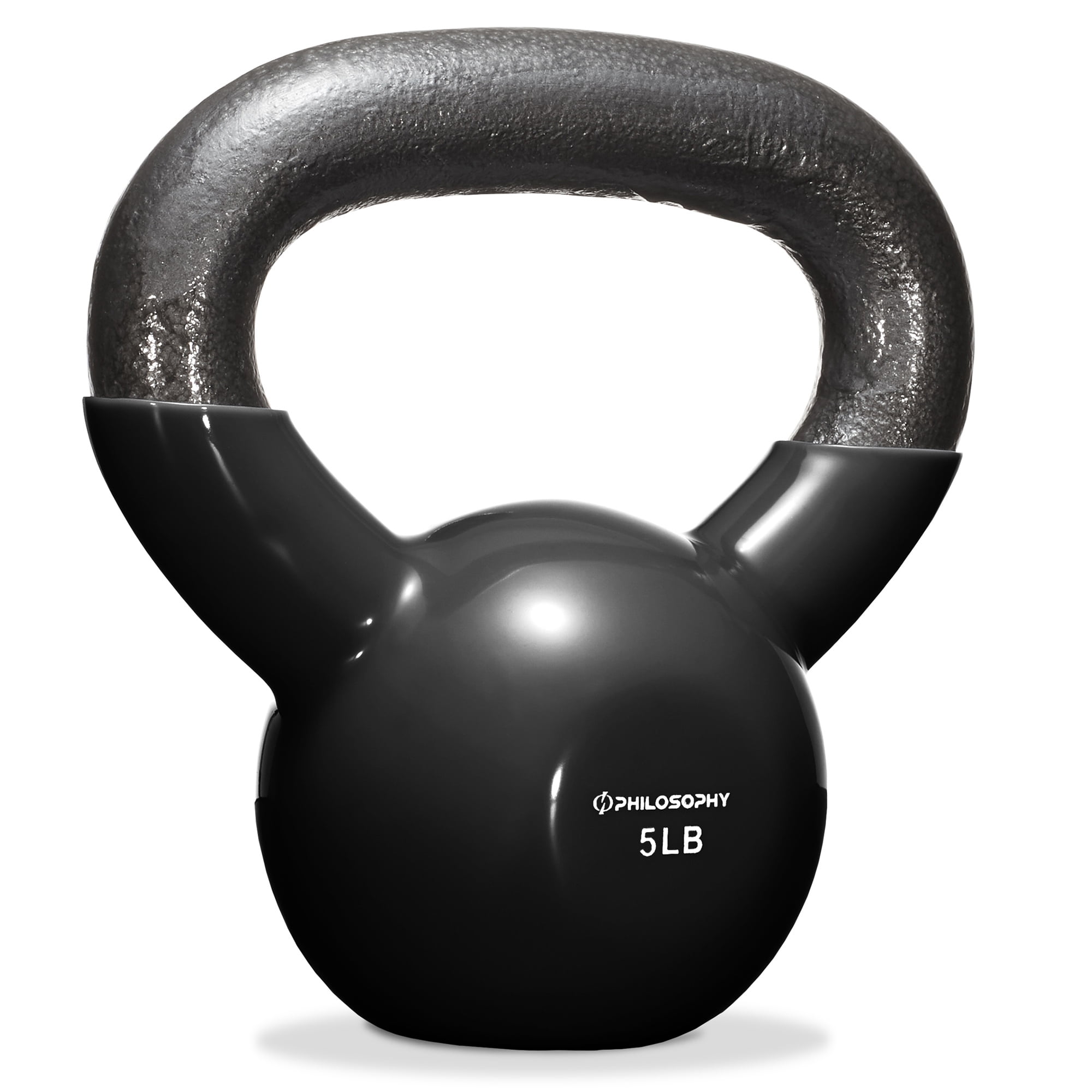 Vinyl Kettlebell Weight Set & Stand Gym Fitness/Strength Training 6kg 10kg Black 