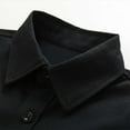 Boys Black Button down Shirt Classic Fit Crewneck Dress Shirt Toddler
