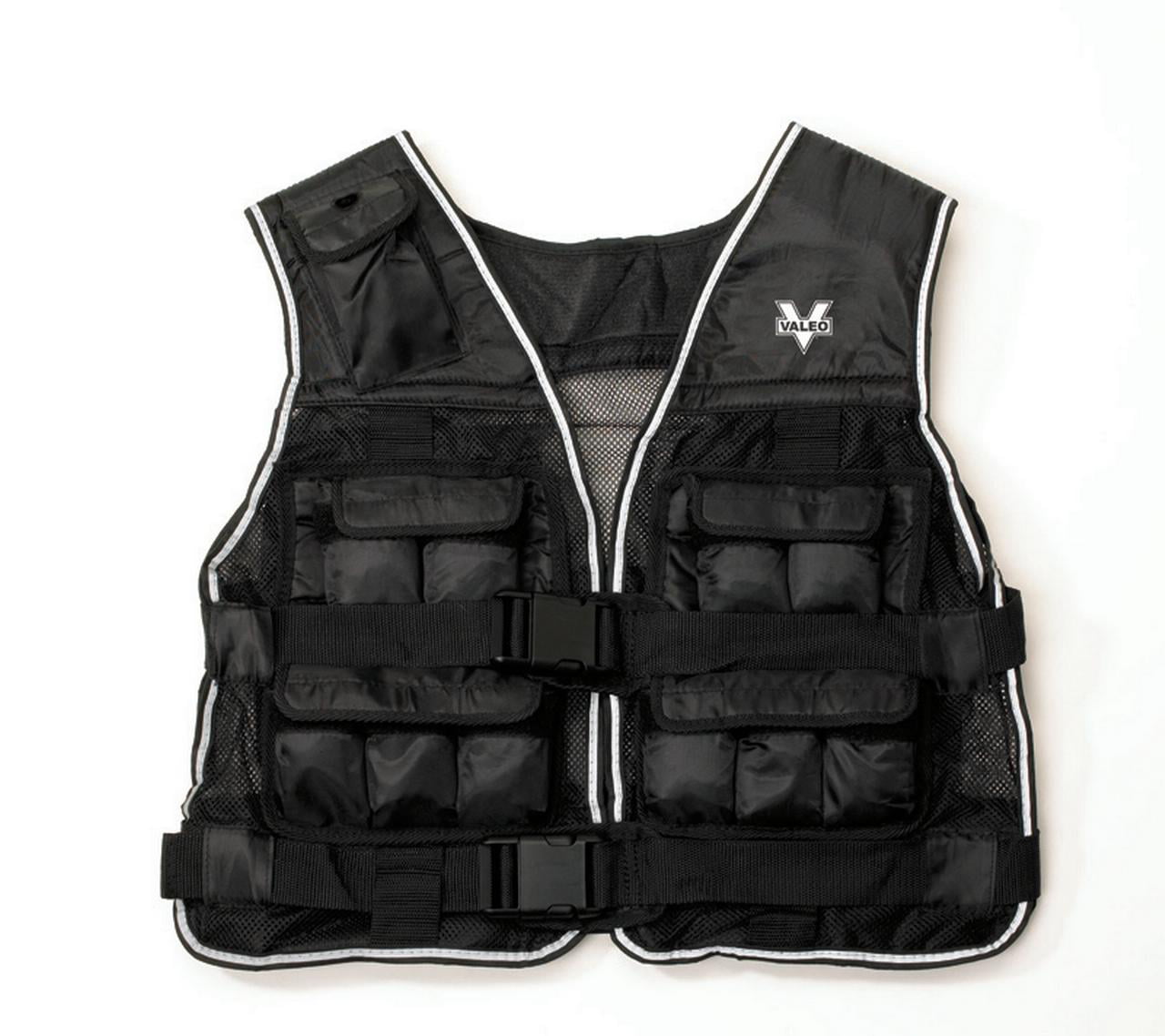 Valeo 20-Pound Weighted Vest With Removable 1 Pound Packs To Adjust From 1 To 20 