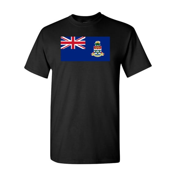 Cayman Islands Country Flag Adult DT T-Shirt Tee