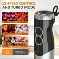 thumbnail image 3 of Sunvivi 1000W Hand Blender: 12 Speeds, 10 Attachments for Smoothies, Soups & More – Effortless Blending in Seconds!, 3 of 6