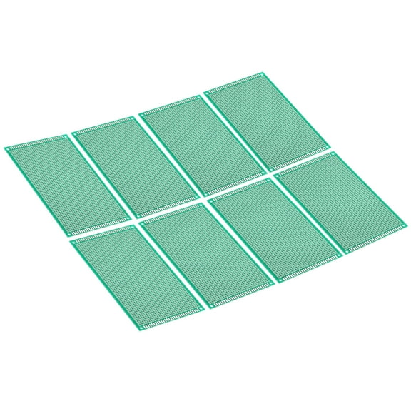 Uxcell 5.9" x 3.5" PCB Board Circuit, 8 Pcs Prototype Perfboard Solder Boards, Green