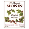 thumbnail image 3 of Monin Hazelnut Flavouring Syrup, 25.4 fl oz (750ml) Glass Bottle with Absol White Pump, 3 of 5